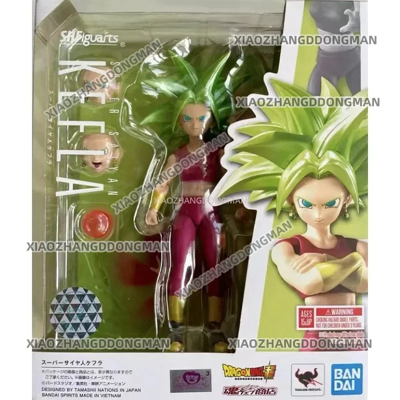 En stock, enviado en 48 horas Original BANDAI S.H.Figuarts Dragon Ball Super Super Saiyan Kefla Anime figura de acción de juguete