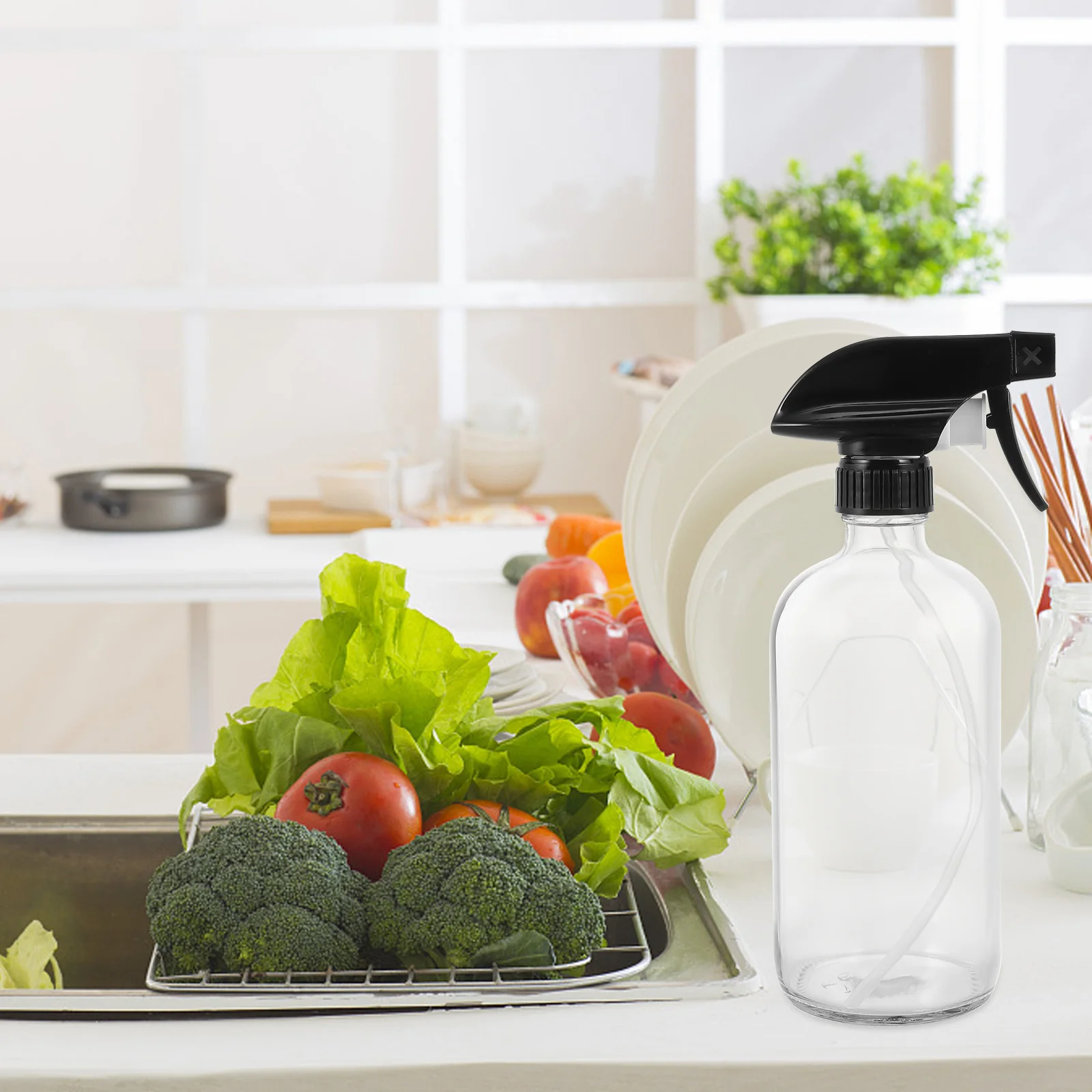 

2Pcs Spray Bottles Glass Storage Dispenser Portable Travel Spray Bottle Empty Liquid Makeup Container with 2 Lids