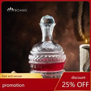 

HXL Rotating Decanter Household Set Wine Decanter Shaker Crystal Wine Bottle