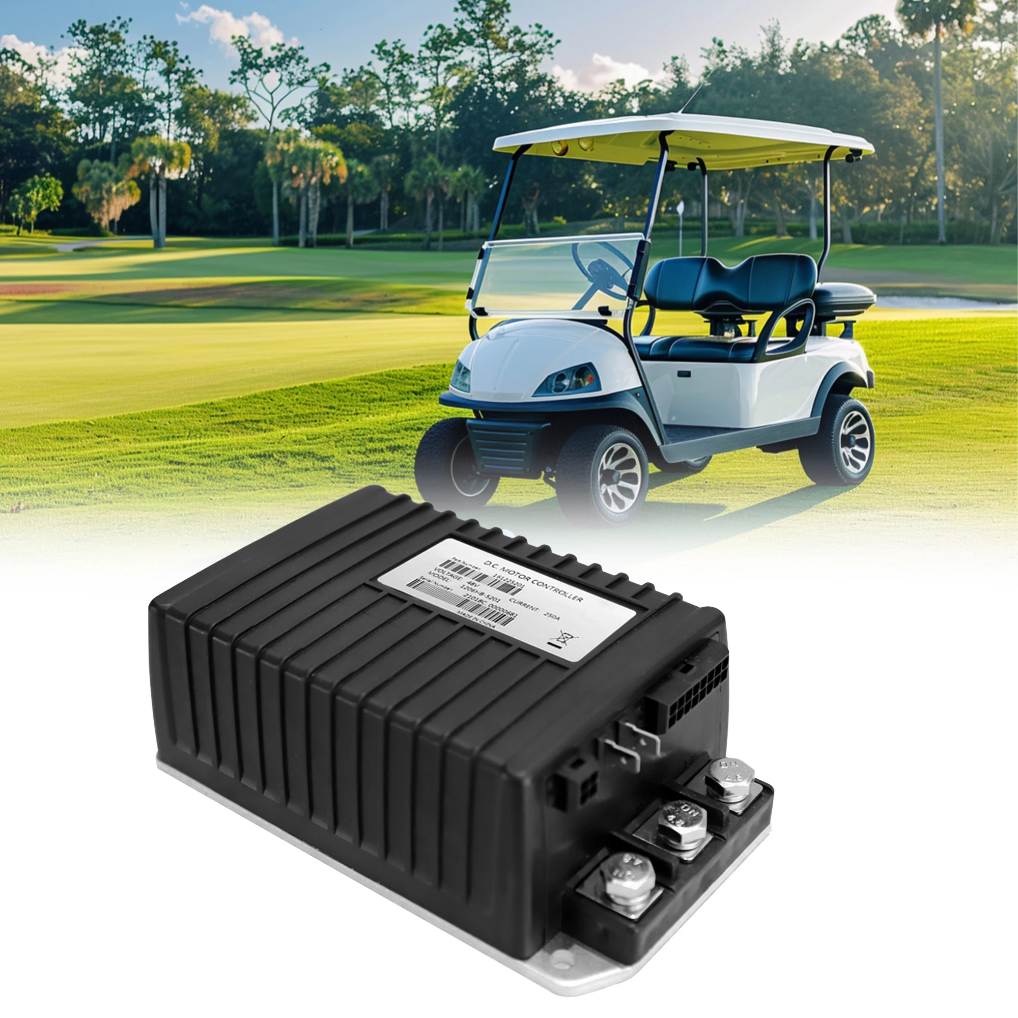 

Контроллер двигателя 48 В 250 А 612632 для тележки для гольфа Curtis EZGO TXT Express (2010-UP) 1206HB-5201