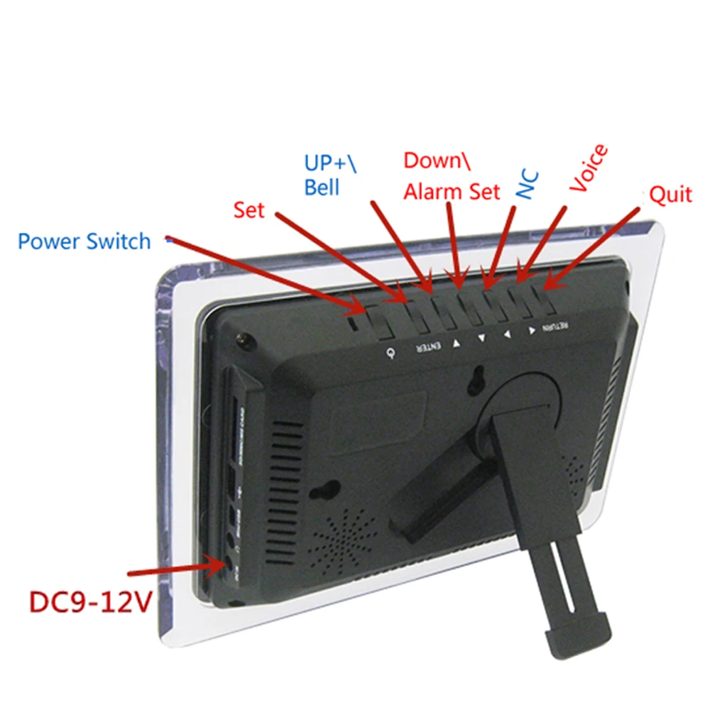 DIY Electronic Clock Alarm Practice Kit ECL-1227 Red Green Blue Calendar Temperature Meter English Panel Display