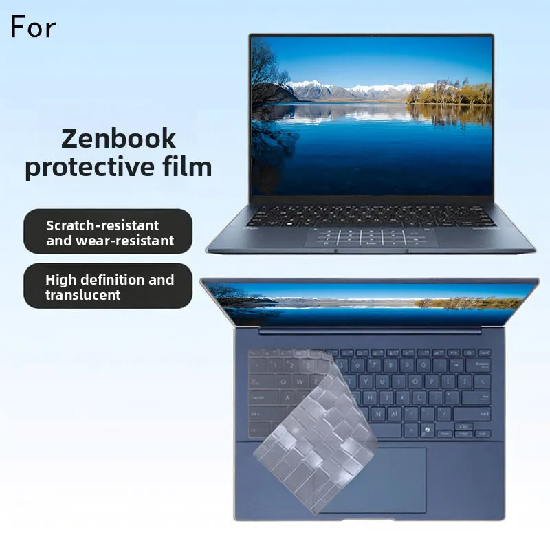 For ASUS Zenbook 14 OLED notebook screen film UM3406 keyboard film UX3405 anti-reflective and anti-blue protective film