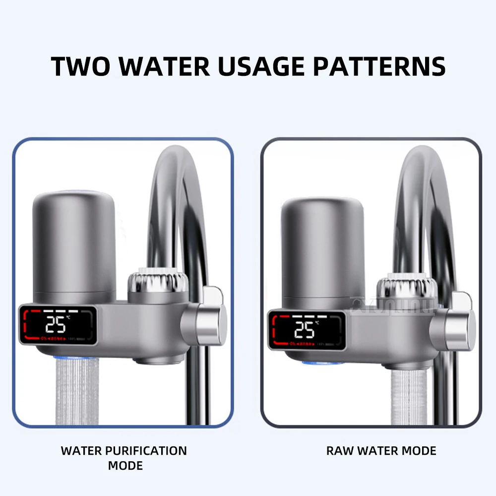 ZSW-100 Blue Light Digital Water Purifier Faucet Filter Kitchen Water Purifier