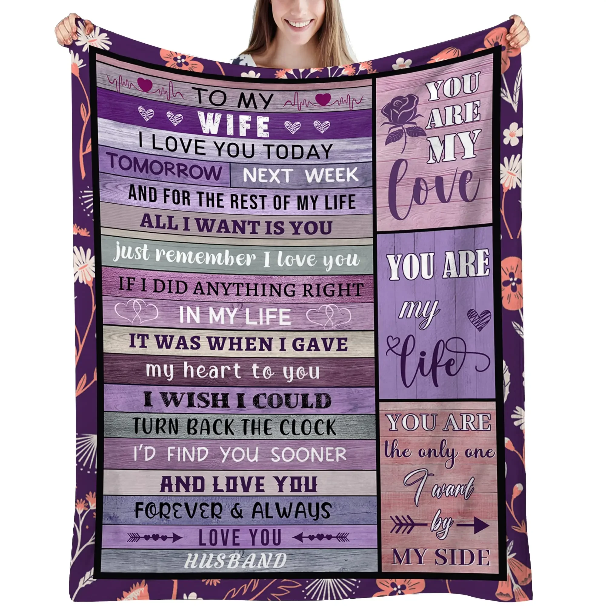 

Одеяло для подарков для жены, подарки на день рождения, подарок на день Святого Валентина, идеи