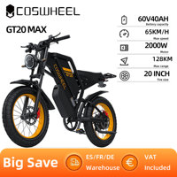 Coswheel  GT20 max Adult Electric Motorcycle Mountain Bikes 20Inch 60V 1500W motor  25AH+15AH SAMSUNG batteryElectric bike