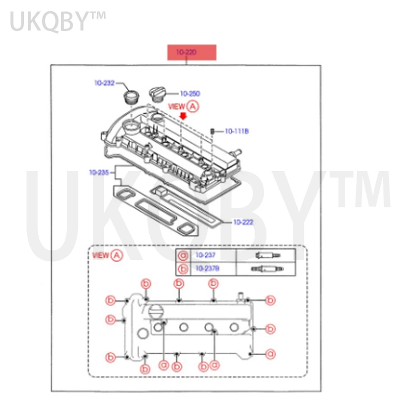 apply wi n a vi ct or y 2.3/Max Valve Cover 6M8G6M293BM L35G10210