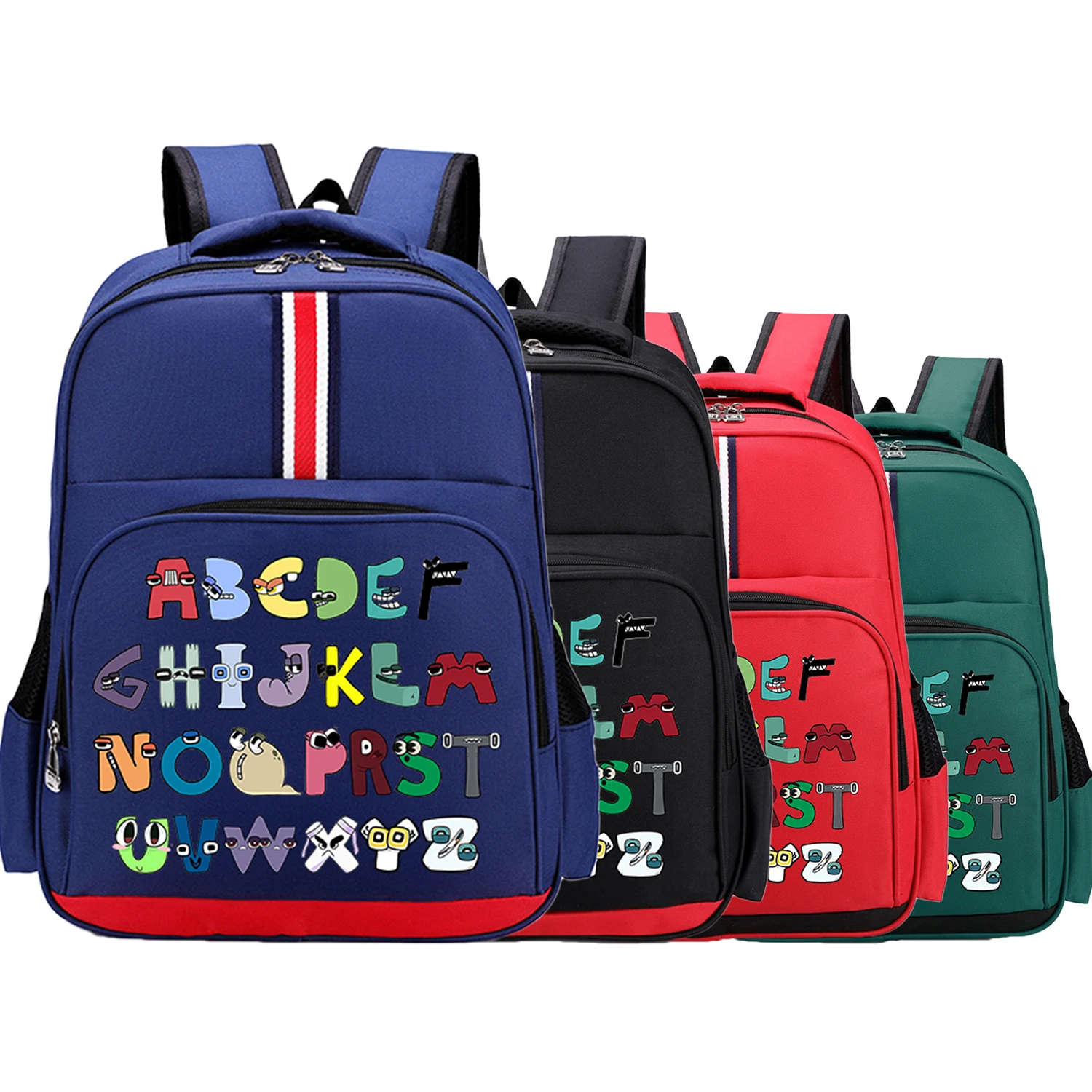 Alphabet Lore Children Backpack Anime Letter Large School Bags for Boy Girl Schoolbag Satchel Knapsack School Supplies Bag Gift