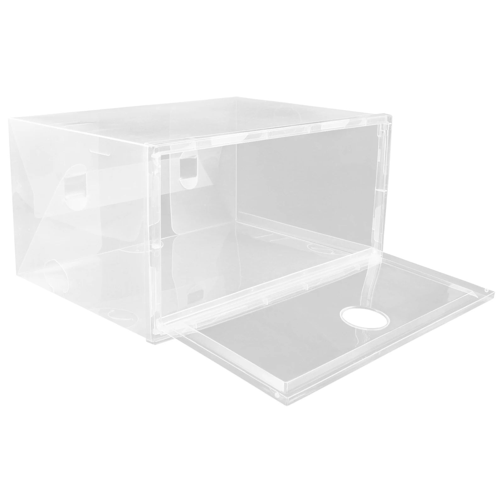 

Plastic Shoe Box Holder Household Cabinet Sneaker Case Shoes Organizer Storage Dormitory