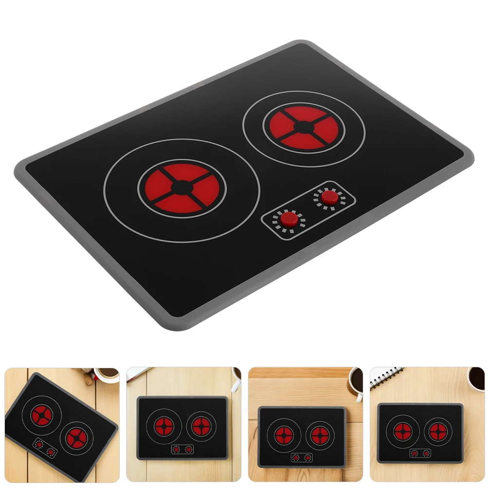 

2 Pcs Simulated Induction Cooker Stove for Kids Toy Cooking Toys Play Kitchen Accessories Simulation