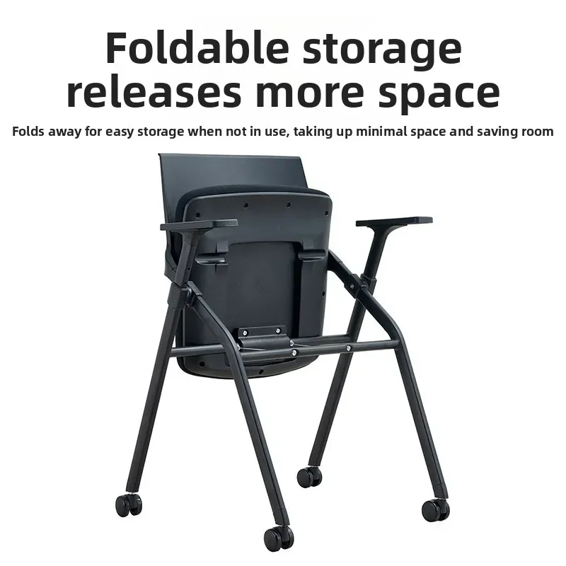 Firm Simple Multifunctional Office Staff Training Chair Class Chair Student Chair Integrated Conference Chair with Writing Board