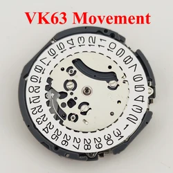 VK63 Quartz Watch Movement Date 3 o'clock Chronograph For VK63 Movement Watches Repair Tool