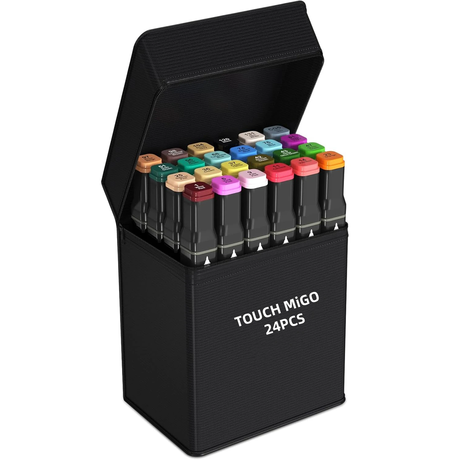 24-80 Colors Colored Markers Pens Oily Double Tip Permanent Artist Art School Supplies Manga Sketching Felt Markers Student Gift