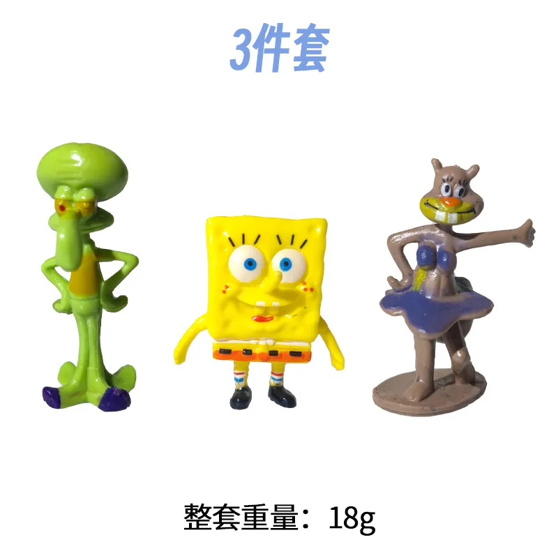 Original  cartoon SpongeBob SquarePants wedding Action Figure  kids Cake Figures gift toy