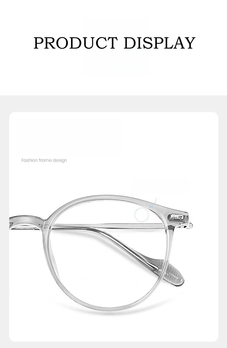 YIMARUILI Mode Ultra-licht Flexible TR90 Brillen Männer Retro Runde Reinem Titan Optische Brillen Rahmen Frauen – Detail 8