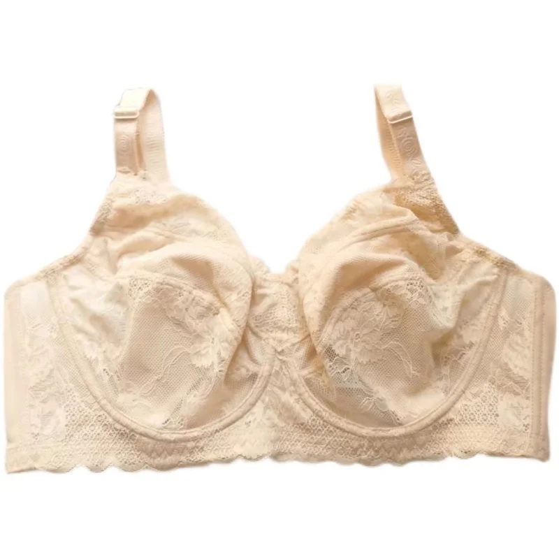 Ultrathin Brassiere Sexy Lace Women Bra Plus Size Big Size Bralette 34 36 38 40 42 44 46 48  B C D E F G H Underwear
