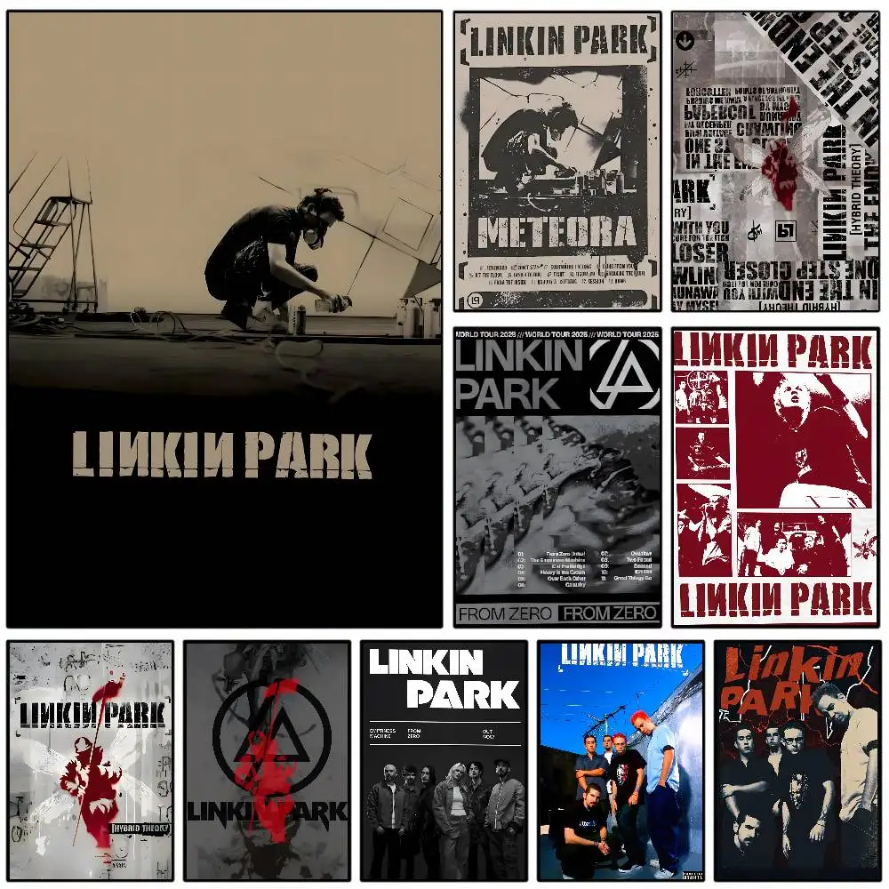 الاتجاهات الدولية L-Linkin Park ملصق فني مع مطبوعات هدية تزيين غرفة النوم وغرفة المعيشة #1