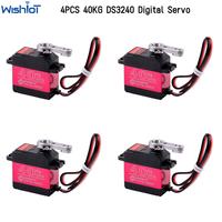 4PCS 40KG Dsservo DS3240 Large Torque Digital 180/270 Degree Waterproof Metal Gear Baja Servo for 1/8 1/10 Scale RC Crawler Car