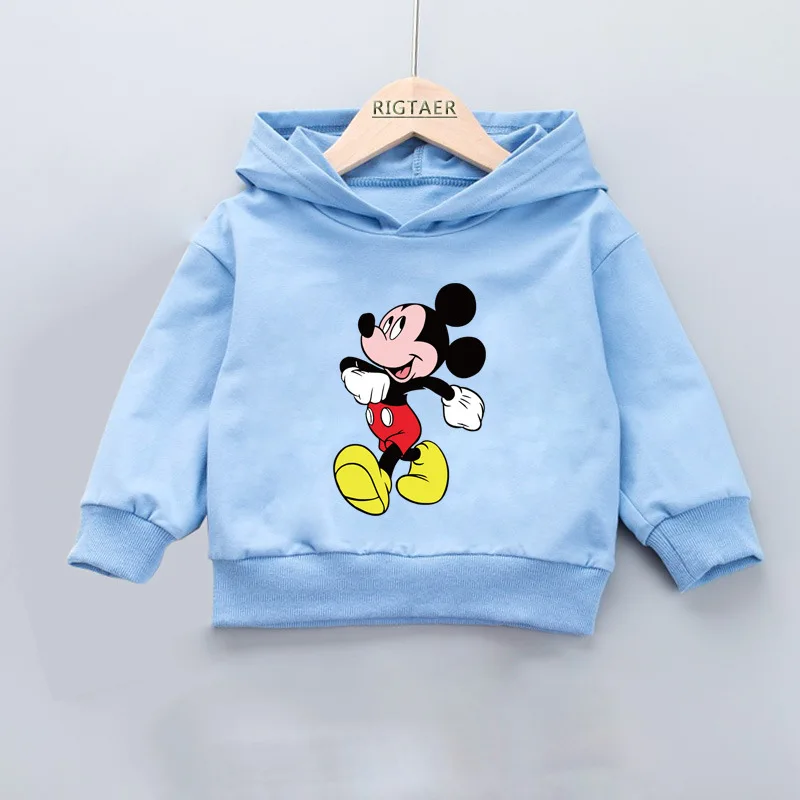 Toddler Boy Sweater Cartoon Mickey Knitted Shirt Autumun Winter Warm Clothes Kids Double-deck Mickey Mouse Kids Girl Sweaters