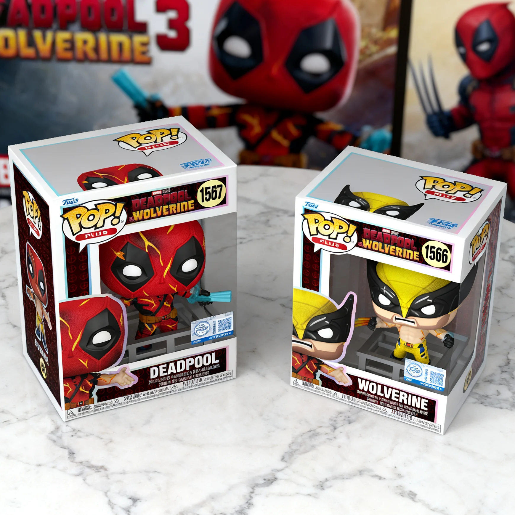 ¡Funko Pop! Figura Plus Deadpool & Wolverine (Finale) Marvel Deadpool 3, modelo de edición limitada, juguete coleccionable, regalo de cumpleaños