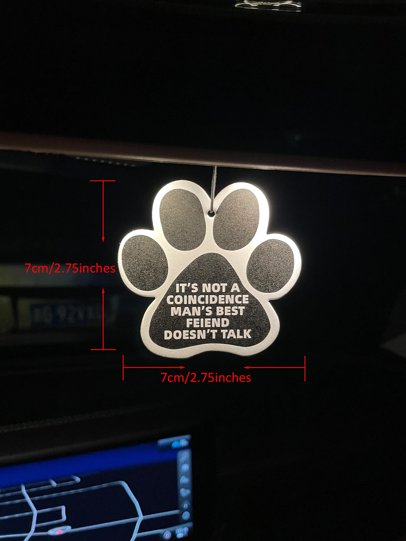 Dog Paw Print Hanging Car Air - Fragrance Quotes review and price