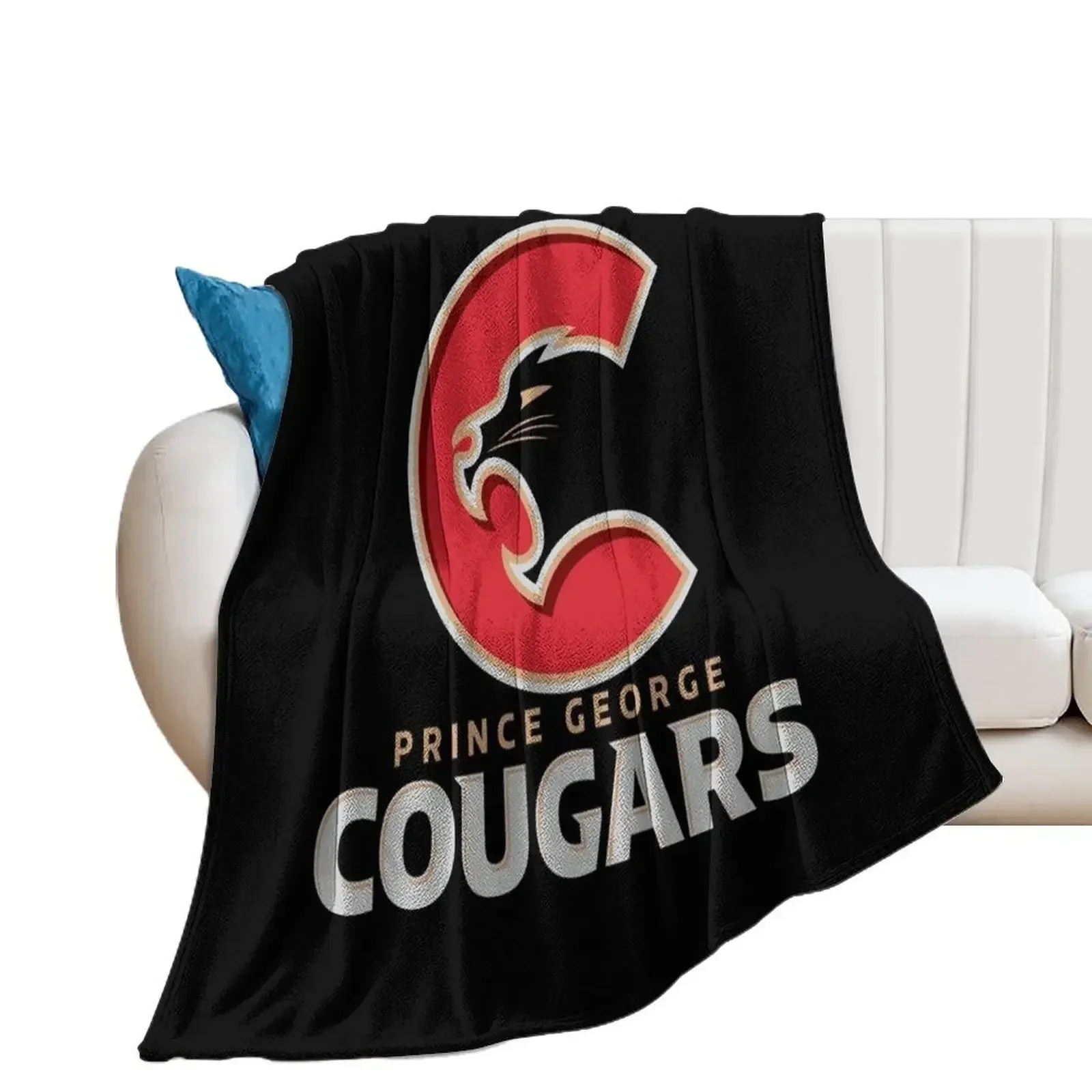 

Prince George Cougars Throw Blanket manga Giant Sofa Blankets For Baby Blankets