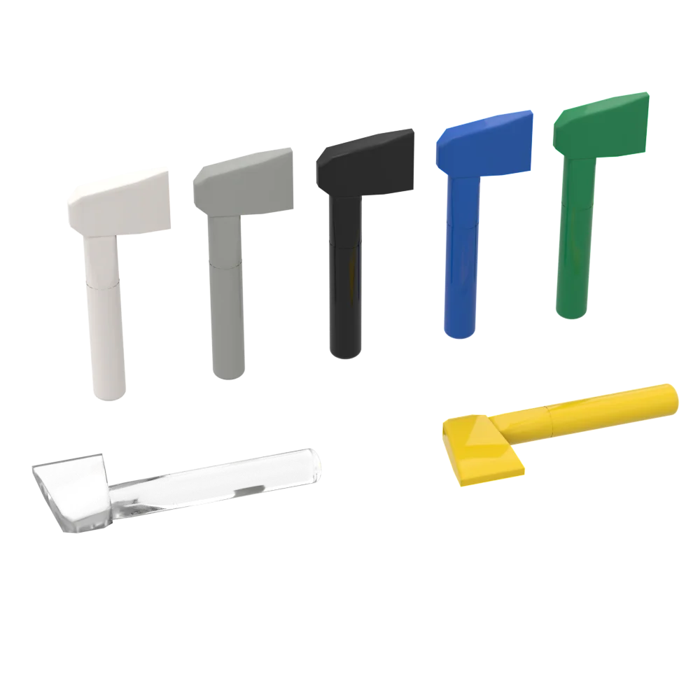 10pcs MOC Brick Parts 3835 Minifig Utensil Weapon Axe Compatible Building Block Particle DIY Assmble Kid Puzzle Brain Toy Gift