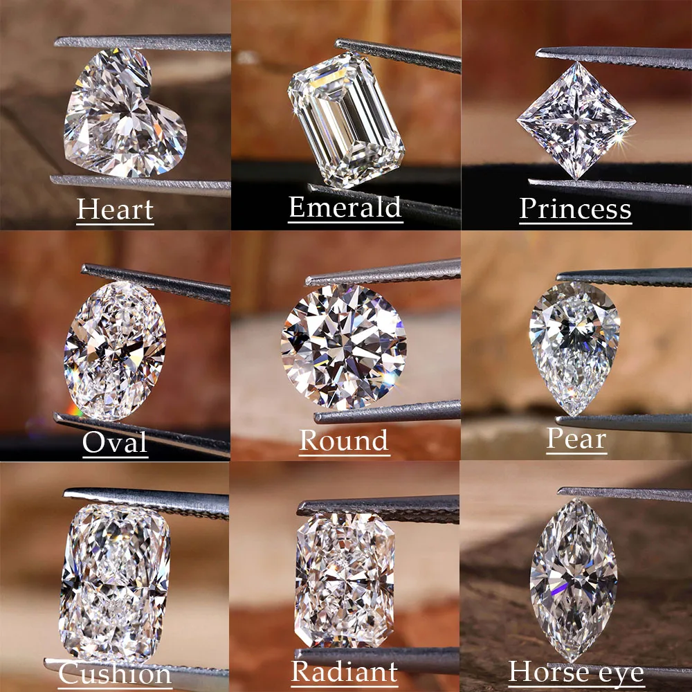 Mishang Jewelry Princess Cut Lab Grown Diamond With IGI Certificate 0.3ct 0.5ct 1ct 1.5ct 2ct 3ct 5ct Lab Created Diamonds