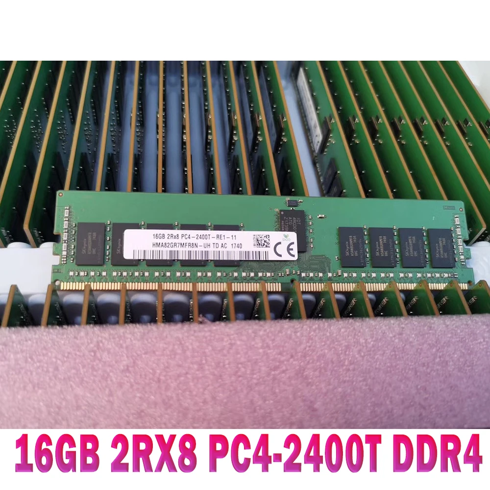 1PCS RAM 16G ECC REG RDIMM For SK Hynix Memory HMA82GR7MFR8N-UH 16GB 2RX8 PC4-2400T DDR4