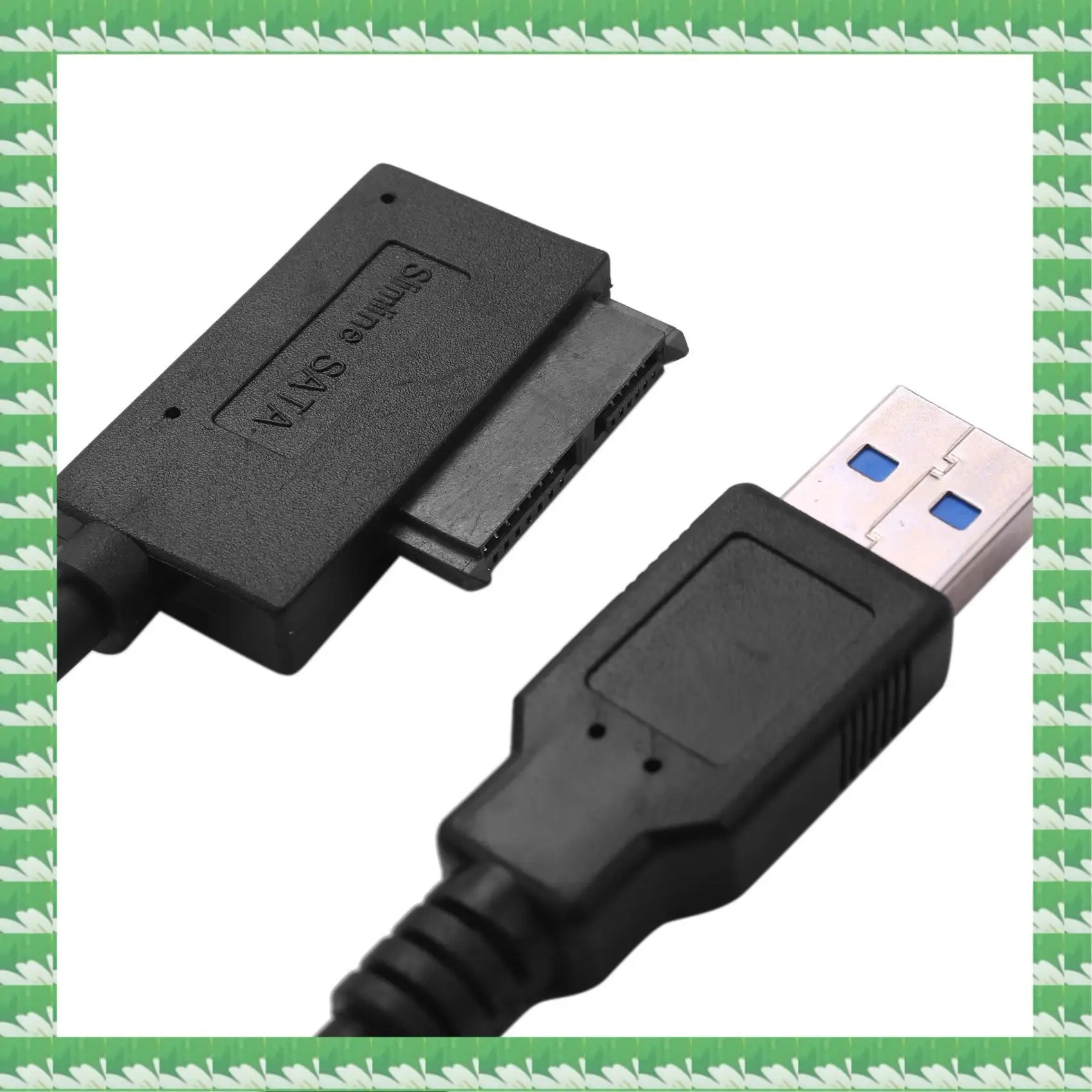 ONCE 2X USB 3.0 To 7+6 13Pin Slimline SATA Laptop CD/DVD ROM Optical Drive Adapter Cable