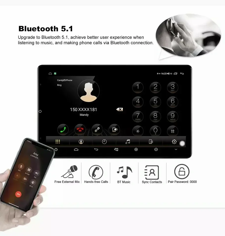 

2026 Factory Price 13inch Touch Screen GPS Wifi Rear Camera Android Car DVD Radio Android 12 MP4 Player