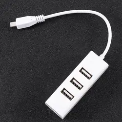 Multi-function Micro USB To 4 Port OTG Hub For Raspberry 0 Power Switch Extension Cable Charging Cable