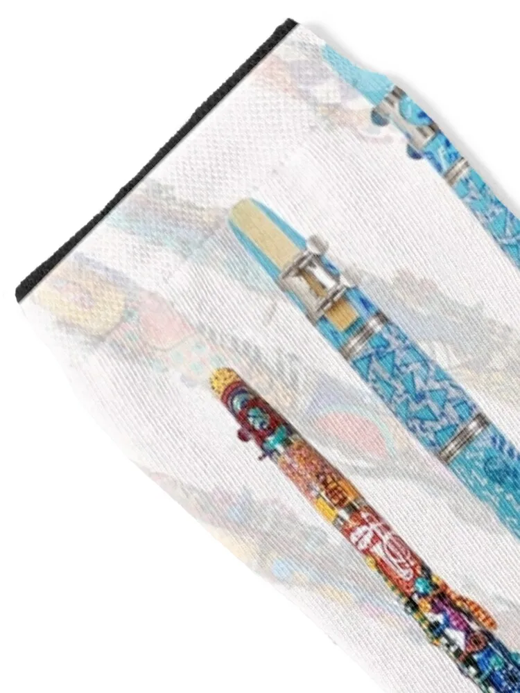 Colorful Clarinet Art Musical Instrument Art by Juleez Socks Toe sports Antiskid soccer floral crazy Girl'S Socks Men's