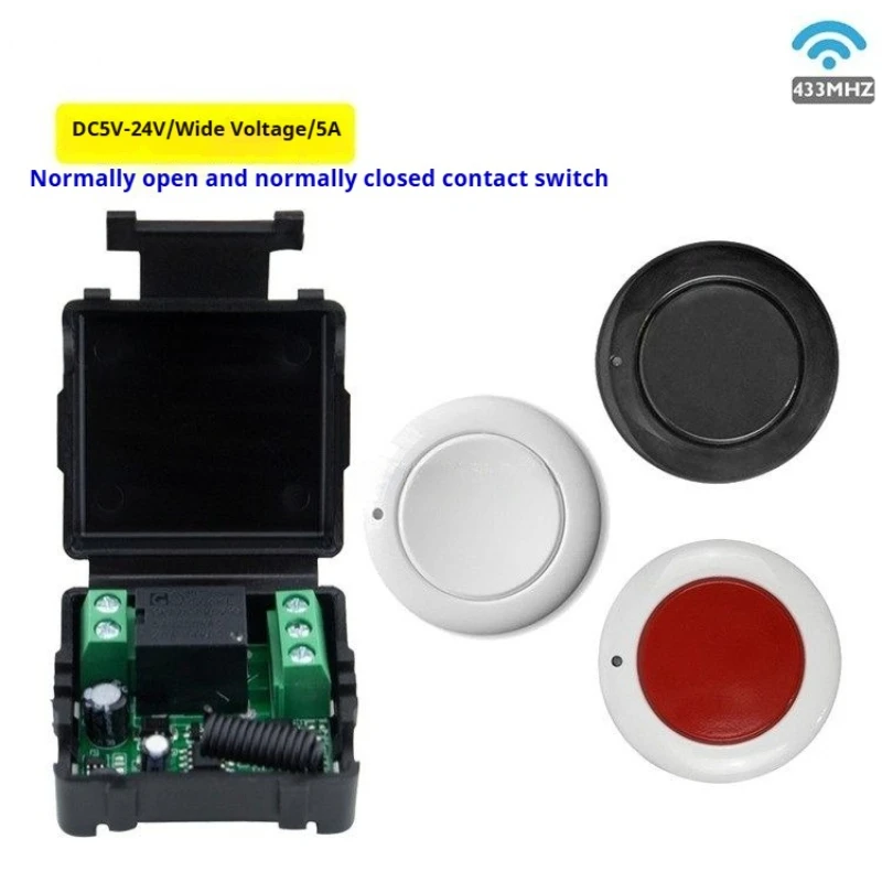 

Беспроводной одноканальный выключатель с дистанционным управлением 5В/12В/24В DC для систем контроля доступа, электромагнитных замков и автомобильных фар