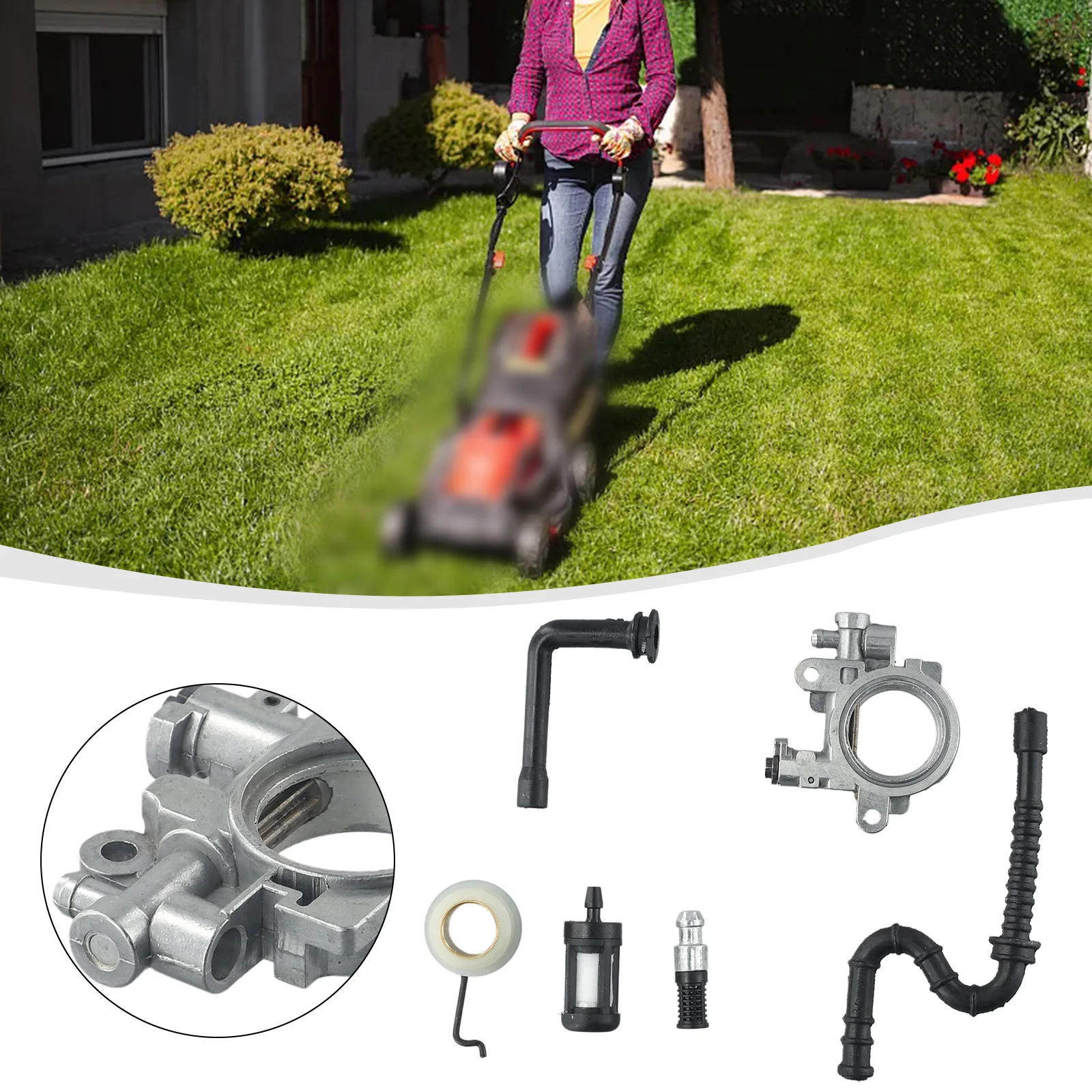 Convenient Oil Pump Kit Oil Pump kit 1127 640 3204 MS390 029 039 Oil Filter Oil Line Spring Worm Gear Worm gear