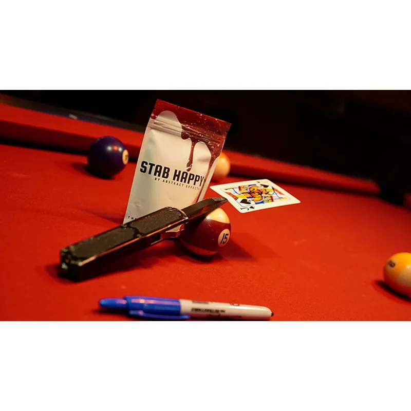 Stab Happy (ลูกเล่น) โดยบทคัดย่อ Effects Close Up นักแสดงเริ่มต้น Magic Tricks ภาพลวงตา Street Magic Props นักมายากลตลก