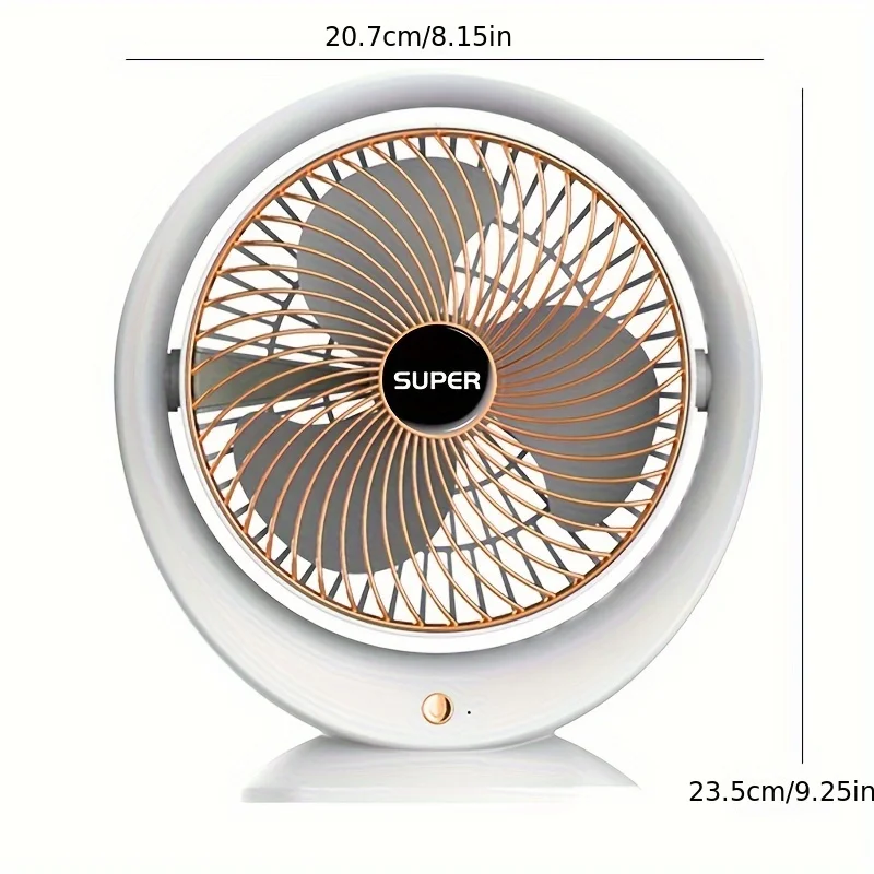 Оставайтесь крутым и удобным в домашних условиях или офиса с помощью этого портативного настольного вентилятора с зарядкой через USB!