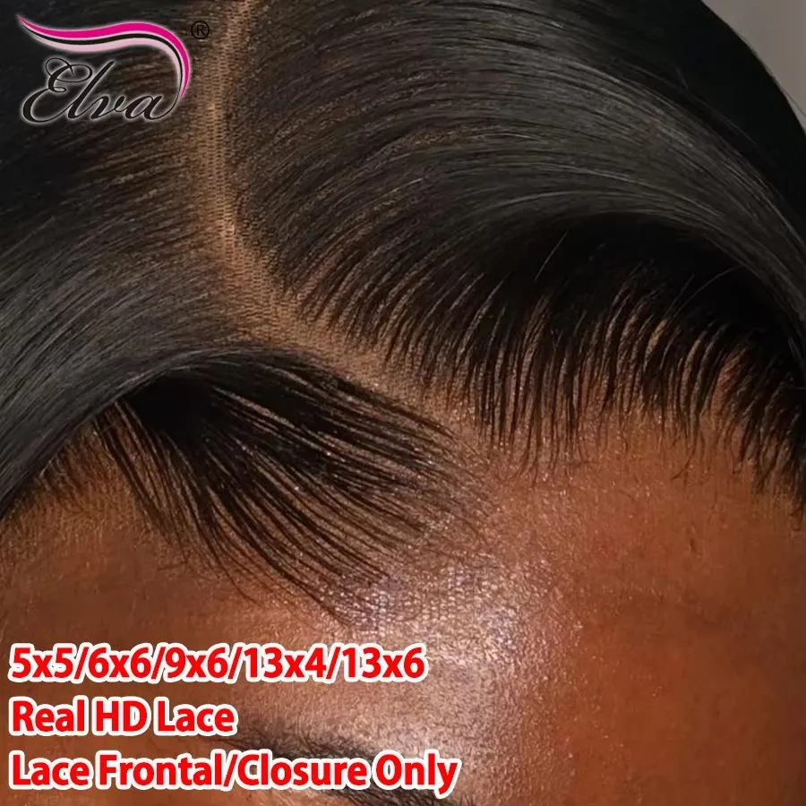 

Накладка из натуральных волос Body Wave 6x6 HD Lace Closure с невидимыми узлами, 13x6 13x4 HD Lace Frontal, от уха до уха, полная плотность