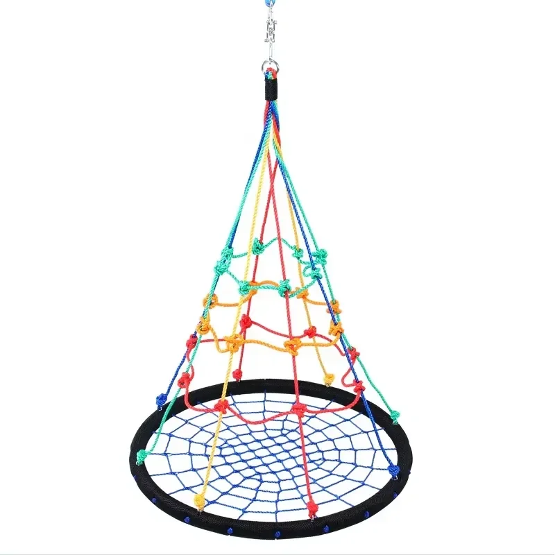 Kids Indoor Sensory Swing Vestibular Balance Training Toy Web Disc for Daycare Motor Skills Development Safe Play Equipment