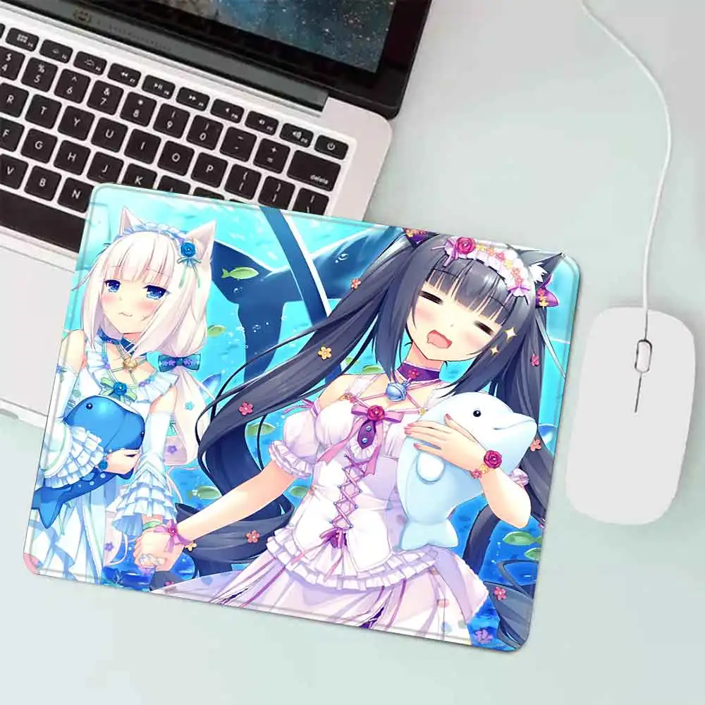 Cute NekoPara Gaming Mouse Pad XS Small Mousepad For PC Gamer Desktop Decoration Office Mouse Mat Deskmat Rug