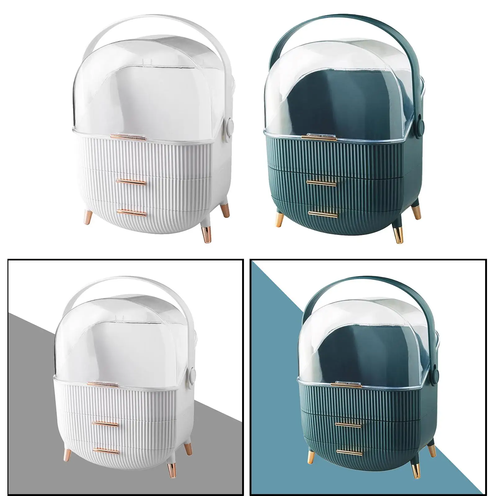 حافظة ماكياج للسفر ، منظم تخزين مستحضرات التجميل