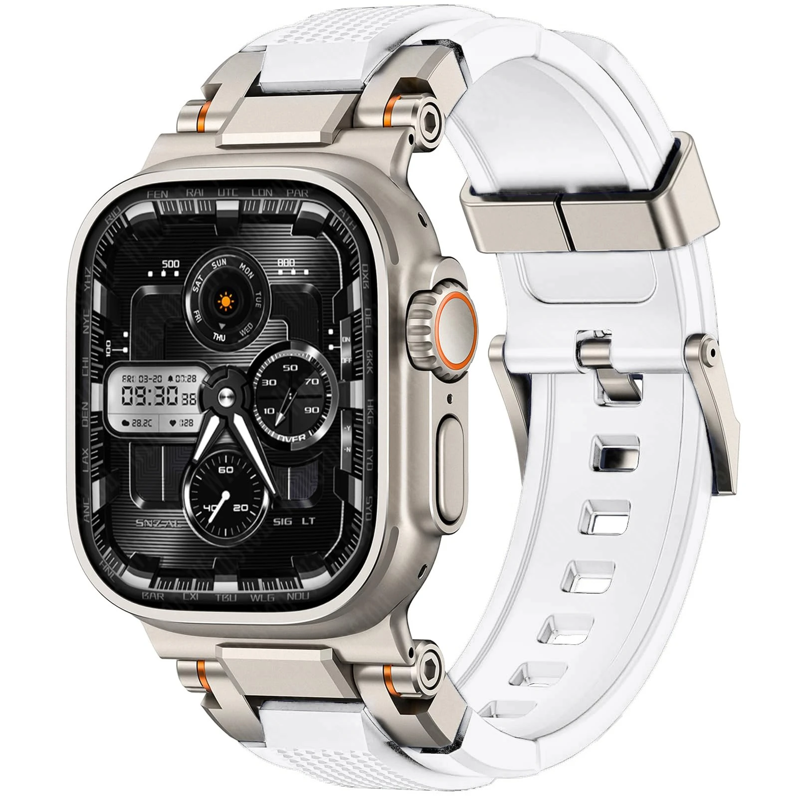 Herren-Sportarmband für Apple Watch Ultra 4 3 2 49mm 46mm 45mm 44mm 42mm Silikonband Armband für Iwatch Serie 12 11 10 9 8 7 6