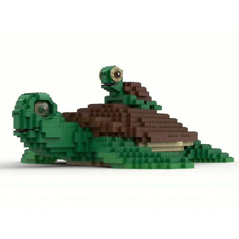 Creators Animal Series Model MOC Building Bricks Sea Turtle Modular Technology Gifts Holiday Assemble Children Toys Suit