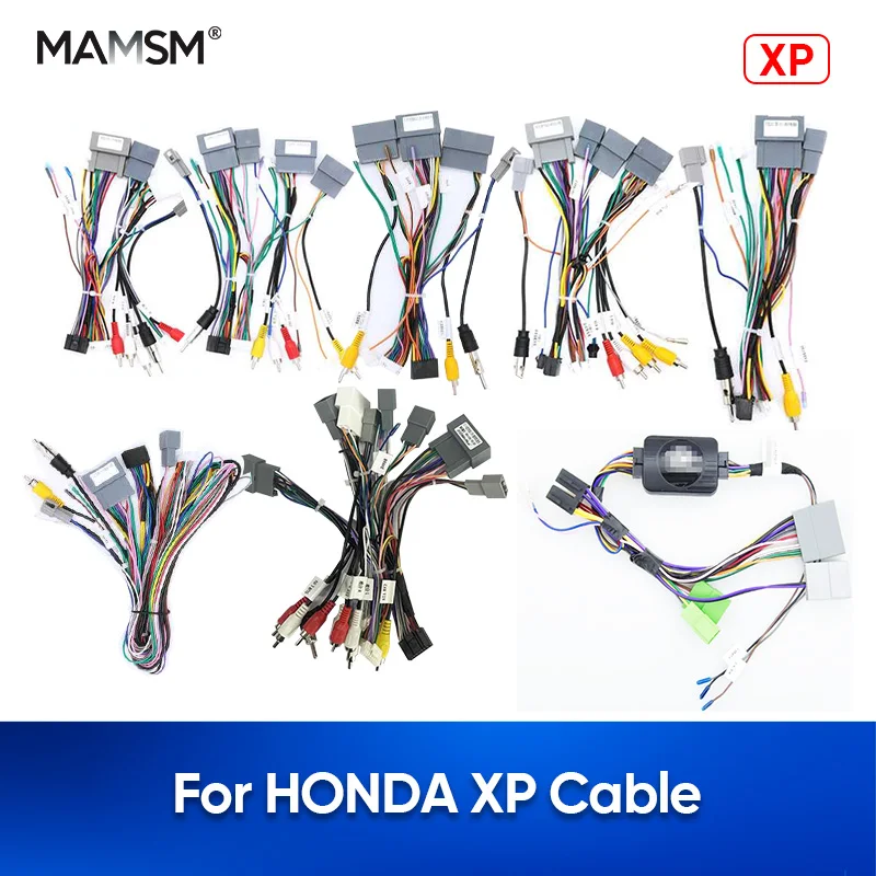 MAMSM For HONDA CIVIV CRV GREIZ CRIDER ACCORD XP Cable Audio Wiring Cables Harness Android Screen Multimedia Video Player Frame