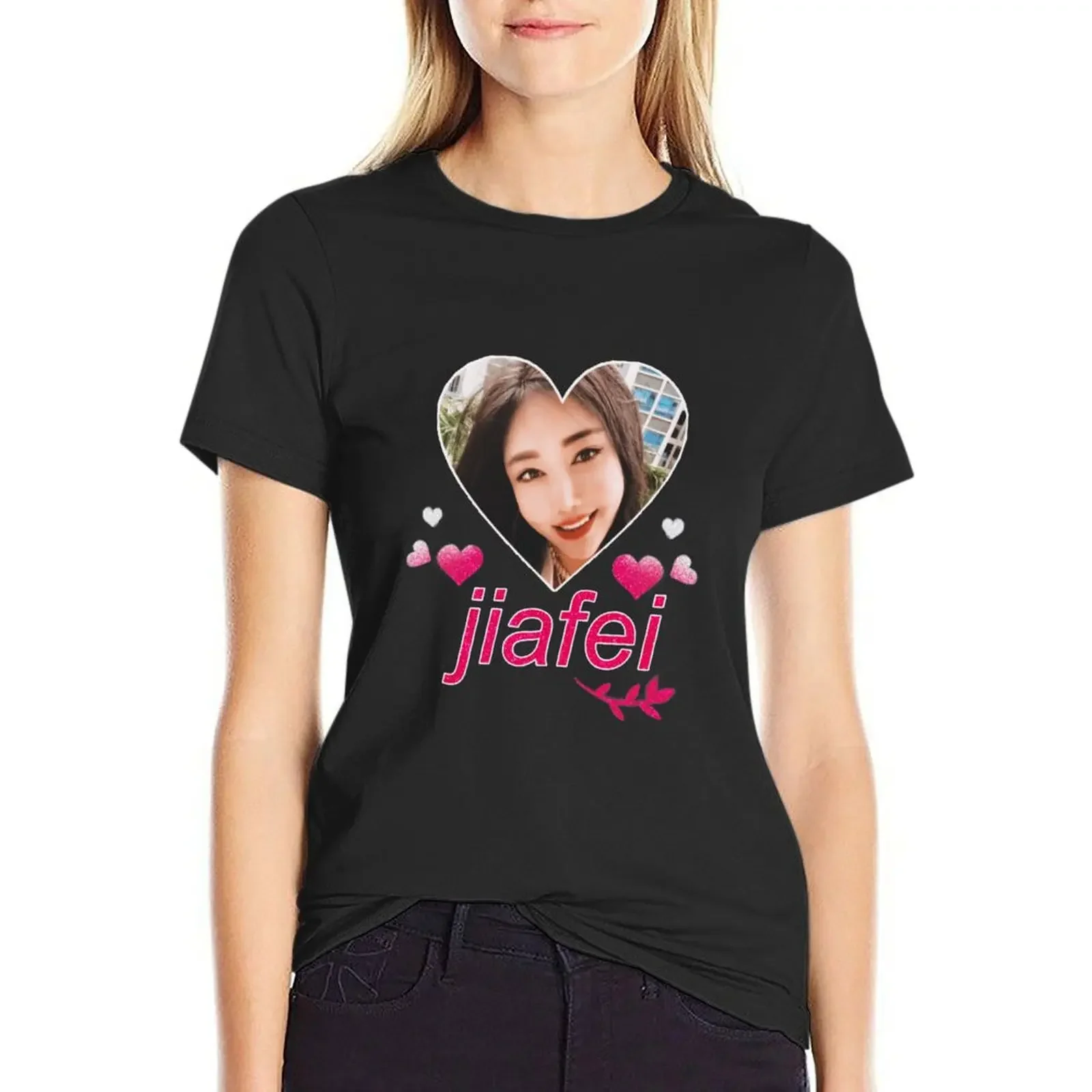 

Jiafei Product T-Shirt female anime cute tops plus size t shirts for Women loose fit