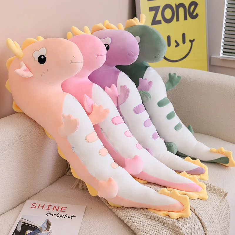 80-120cm Giant Kawaii Dragon Plush Pillow Soft Stuffed Animal Dragon Plush Toy Doll Gift for Girls Children Kids Home Decor