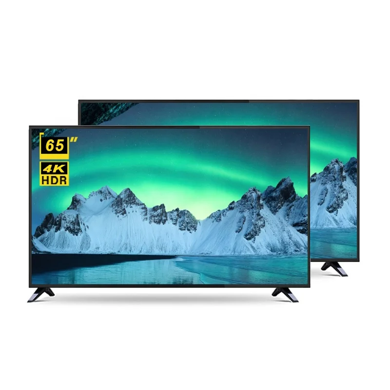 Manufacturer LED Television 65 Inch Flat Narrow Screen Tv 4K UHD LED Smart Television