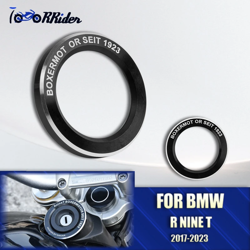 Motorcycle Ignition Starter Key Switch Protector Ring Lock Cover Cap For BMW R Nine T R 9T Scrambler Racer Pure Urban 2017-2023