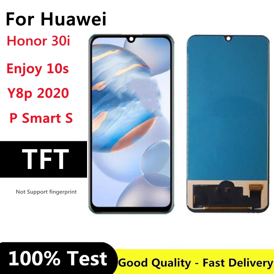 

TFT 6.3" For Huawei Y8p 2020 Global / P Smart S AQM-L21 LCD Display Touch Screen Enjoy 10s LCD for Honor 30i Display