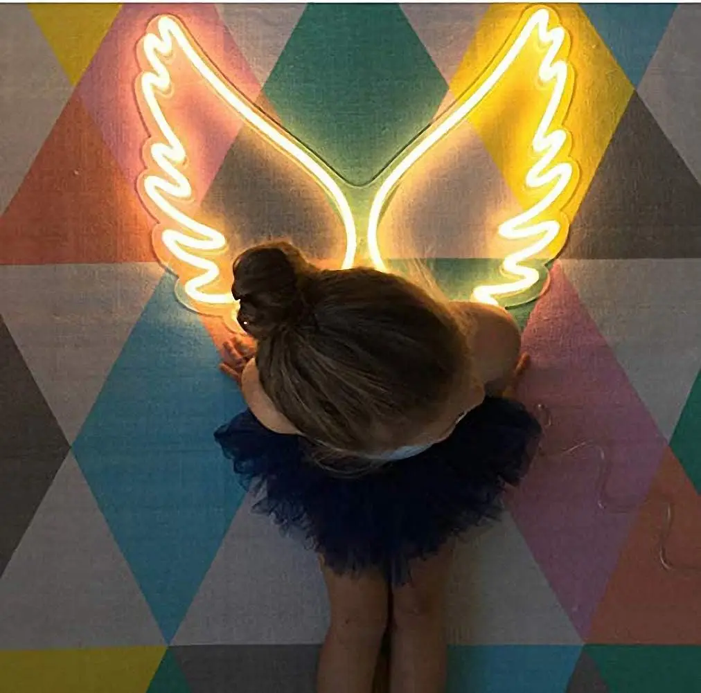 Princess Wing Neon Light Sign Queen LED Night Lights For Bar Pub Store Home Party Bedroom Decor Birthday Wedding Gift For Girl