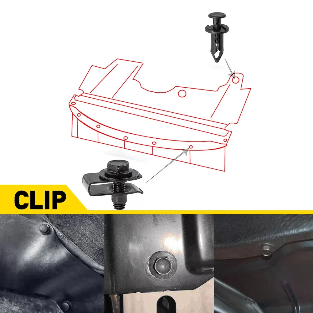 85x For FORD Engine Under Tray Splash Guard Trim Fixing Screw Washer # 1449533